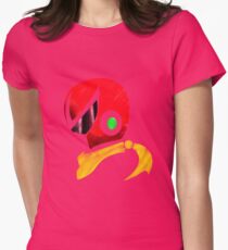 Protoman Helmet Shirt Women's Fitted T-Shirt