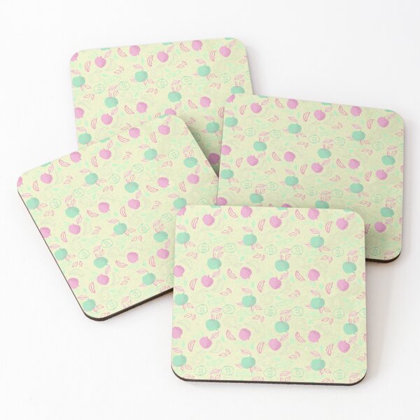 Item preview, Spring Coloured Apple repeat pattern designed and sold by RosalieReeves.