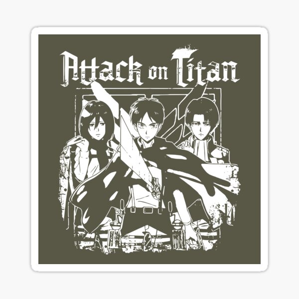 Attack on Titan Trio Crests Sticker