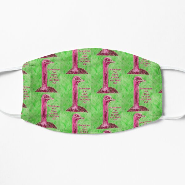 Stick Your Neck Out Motivational Emu image Mask