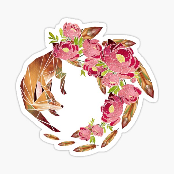 spring fox Sticker