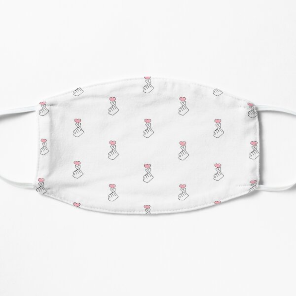 Kpop Korean Finger Heart pattern design Mask