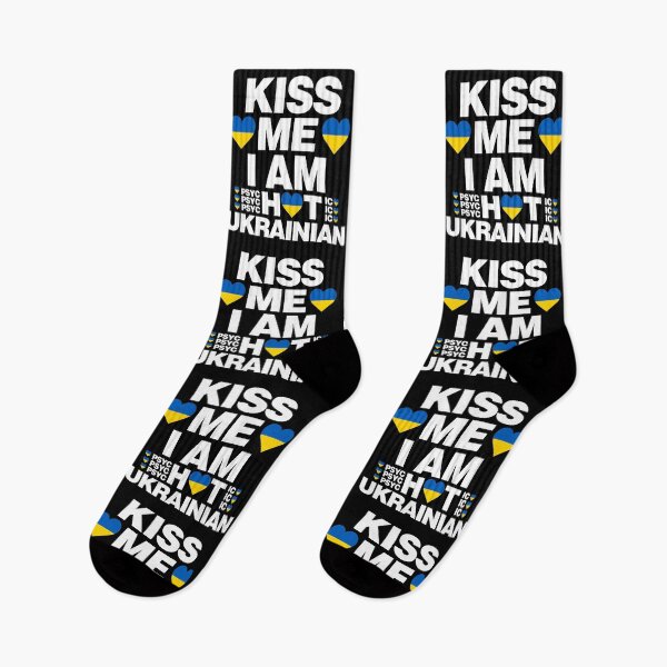 Item preview, Kiss Me I am Hot Ukrainian - psychotic funny designed and sold by elhefe.