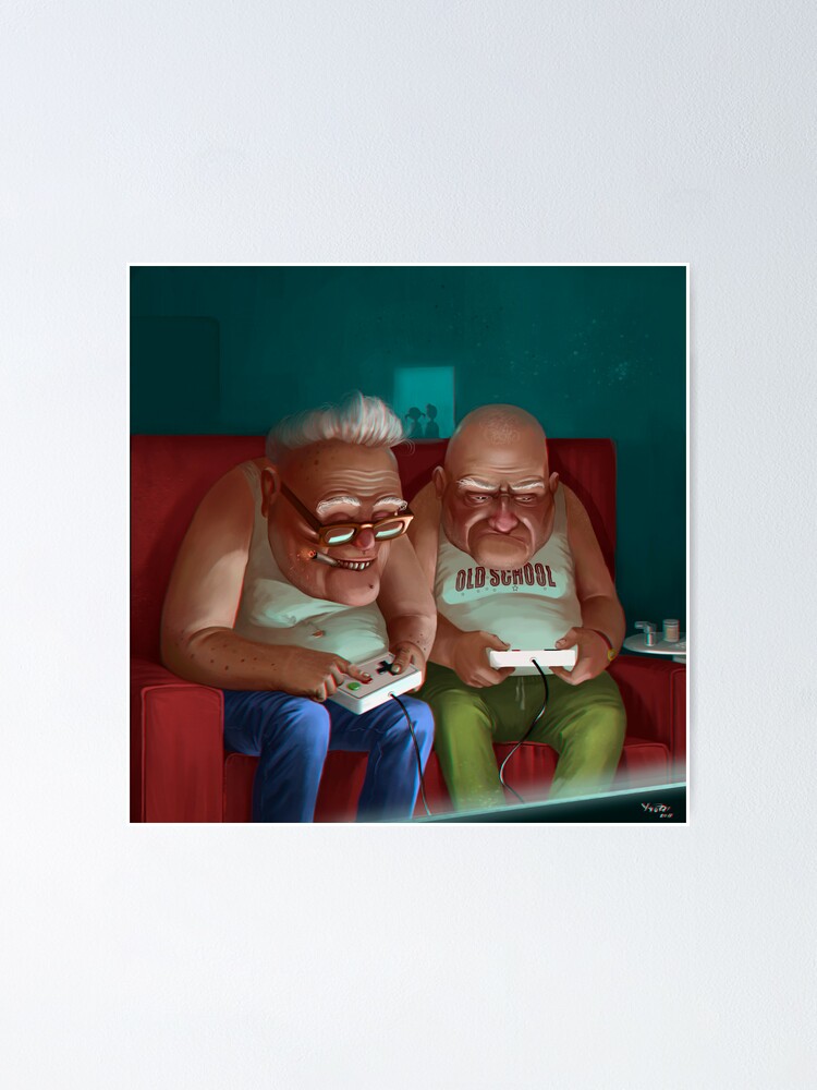Alternate view of Old Gamers Poster
