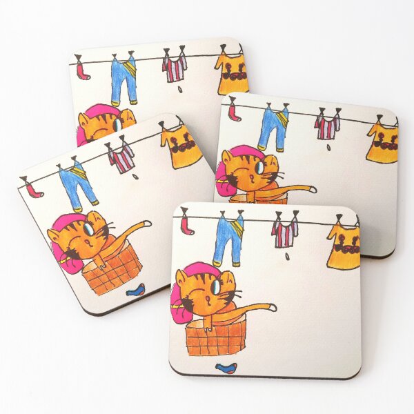 Item preview, Kitty and the laundry. designed and sold by Faramira11.