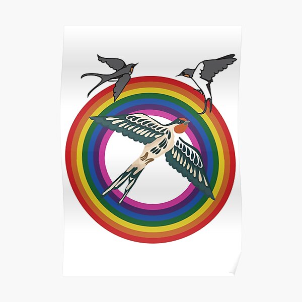 Sparrows and Rainbows Poster