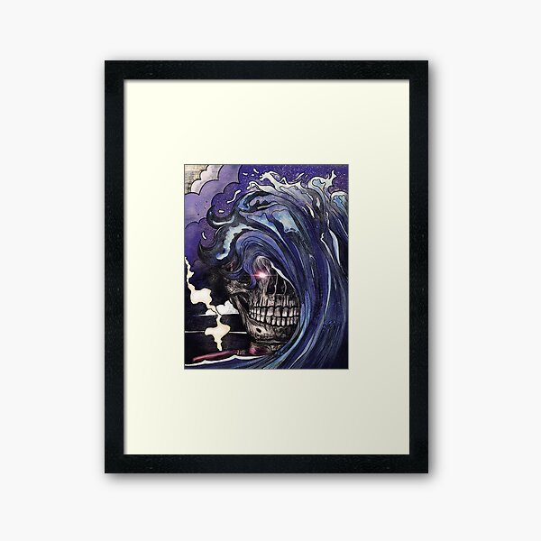 erase. Framed Art Print