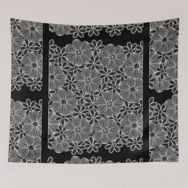 Item preview, White Daisy on Black Background designed and sold by cgroenewald.
