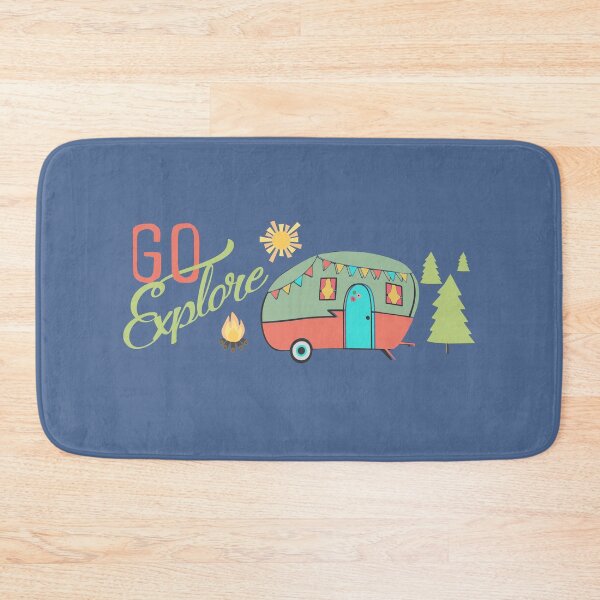 Item preview, Go Explore RV Camping Trip Vintage Colors Tant Hippie  designed and sold by alenaz.