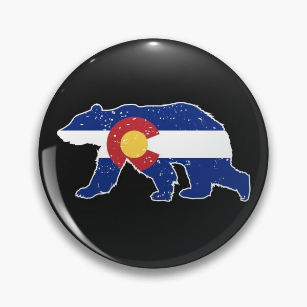 Item preview, Colorado state Flag Walking Bear retro vintage  designed and sold by alenaz.