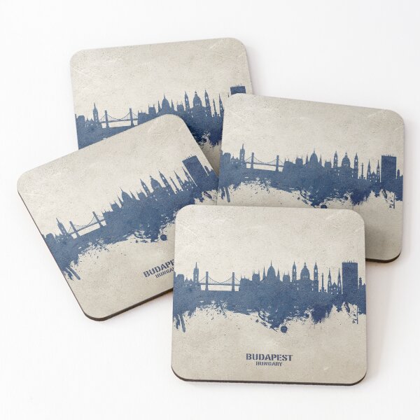 Item preview, Budapest Hungary Skyline designed and sold by ArtPrints.