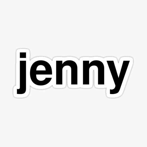 jenny Sticker