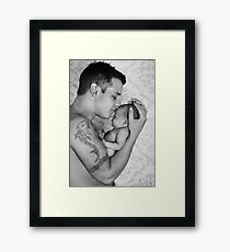 As I Watch you Sleep........ Framed Print