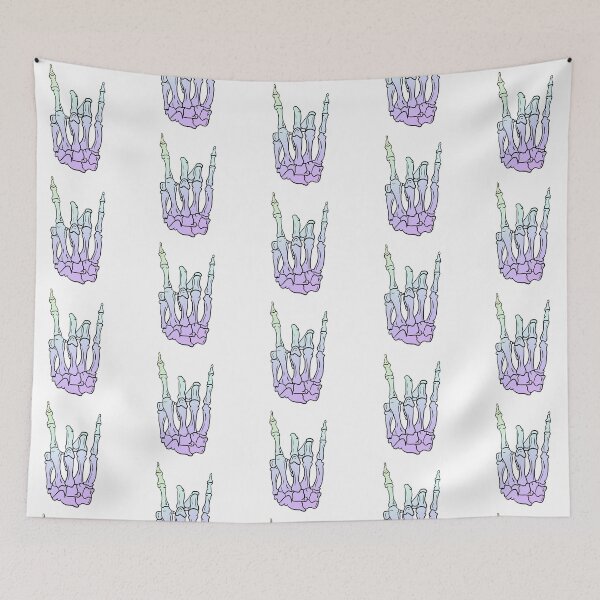 Item preview, Skeleton devil horns pastel designed and sold by laurey-head.