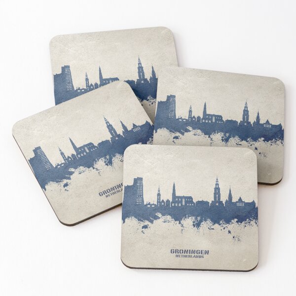 Item preview, Groningen The Netherlands Skyline designed and sold by ArtPrints.