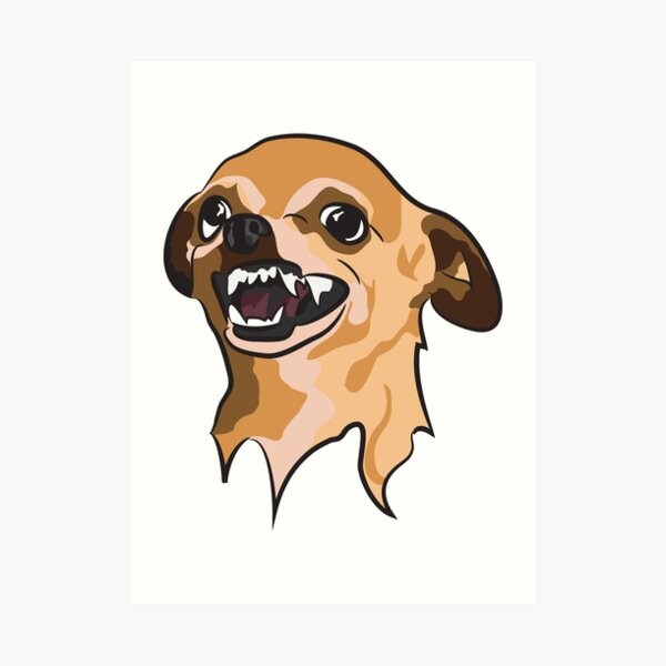 Chihuahua Caricature Art Print By Binarygod Redbubble