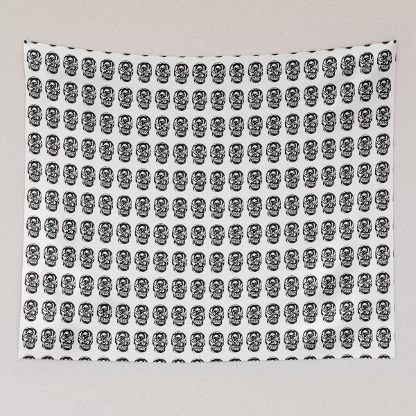 Item preview,  A Crowd of Important Skulls- Black and white Skulls on Transparent background Background  designed and sold by BDLVandFriends.