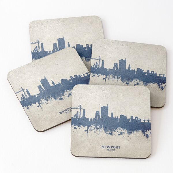 Item preview, Newport Wales Skyline designed and sold by ArtPrints.