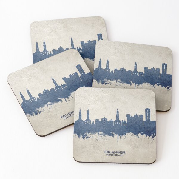 Item preview, Erlangen Germany Skyline designed and sold by ArtPrints.