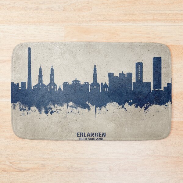 Item preview, Erlangen Germany Skyline designed and sold by ArtPrints.