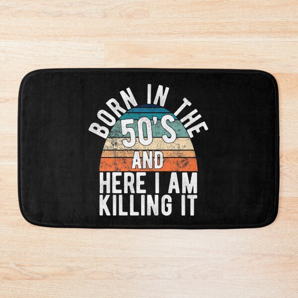 Item preview, Born In The 50s And Here I Am Killing It Retro Birthday Gift designed and sold by T-minus.