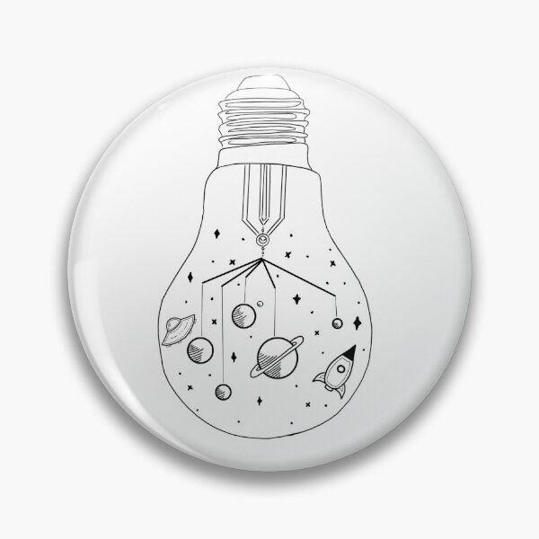 Item preview, Space in a Lightbulb designed and sold by rosannalouise.