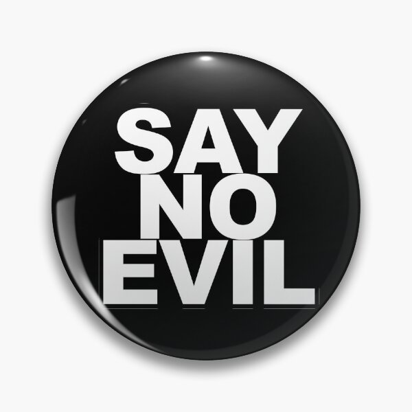 Item preview, SAY NO EVIL - Funny Mask (BLACK) designed and sold by ChrisChrossie.
