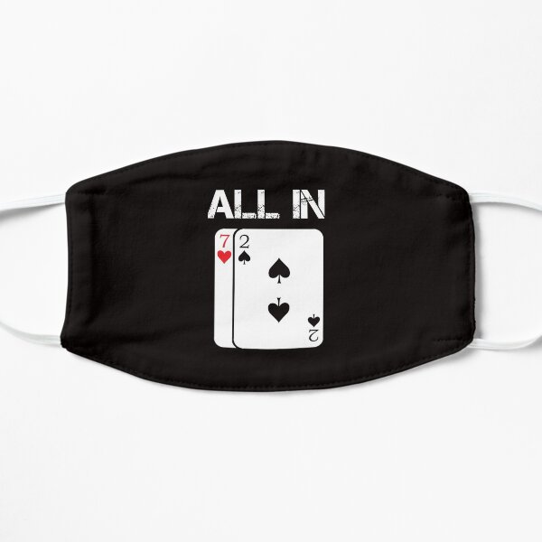 Poker Card Game All In Gift Poker Player 7 2 Flat Mask