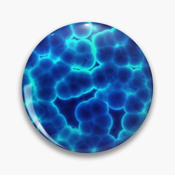 Item preview, Molecule and bacterium microscopic blue background. designed and sold by IaroslavB.