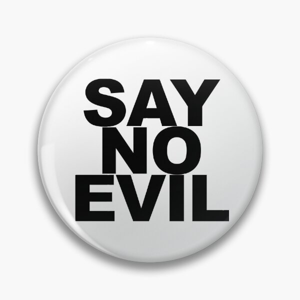 Item preview, SAY NO EVIL - Funny Mask (WHITE) designed and sold by ChrisChrossie.