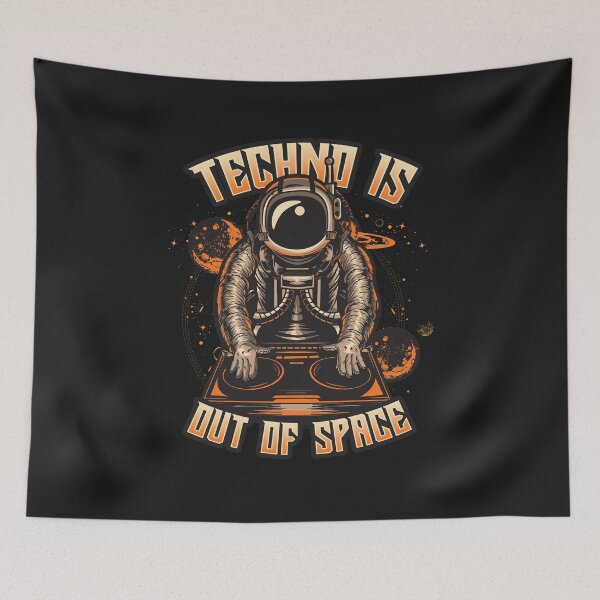 Item preview, Techno Is Out Of Space designed and sold by CreativeMoncz.