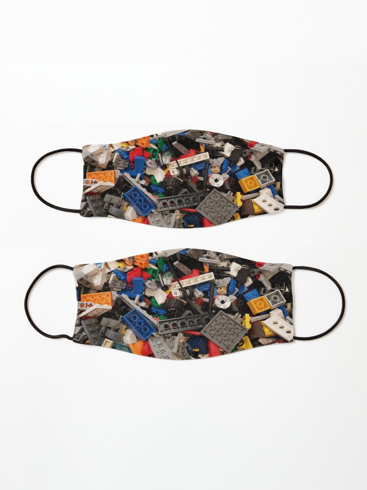 Alternate view of A bunch of lego blocks Mask