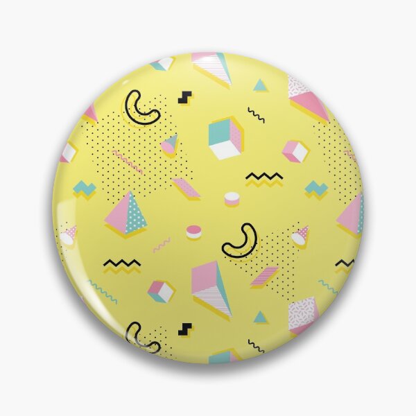 Item preview, Diseño de patrón de Memphis funky de los años ochenta en amarillo huevo designed and sold by SoNifty.