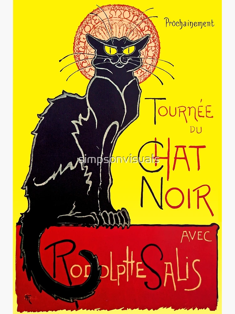 Tournee du Chat Noir 刺繍 額装 Tournee du Chat Noir 刺繍 額装