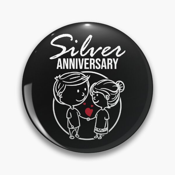 Item preview, Silver wedding anniversary designed and sold by Cutebutfunny.
