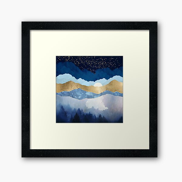 Midnight Forest Framed Art Print
