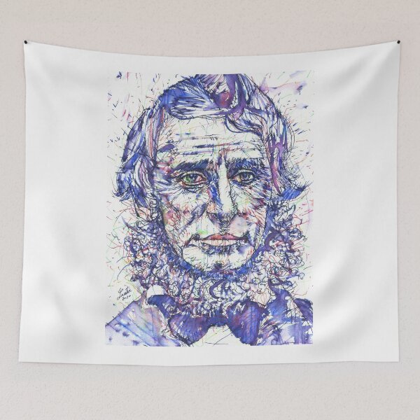 Item preview, HENRY DAVID THOREAU watercolor and ink portrait.1 designed and sold by lautir.