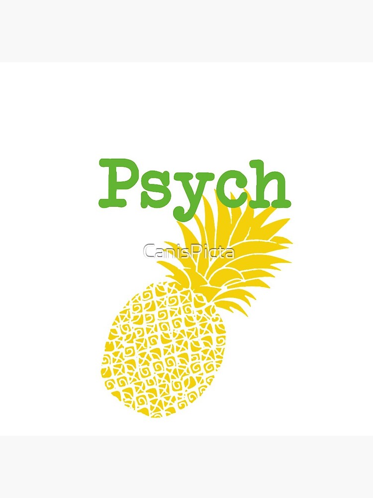 Minimalist Psych TV Show Pop Culture Lime Yellow Fun Green Pineapple by CanisPicta