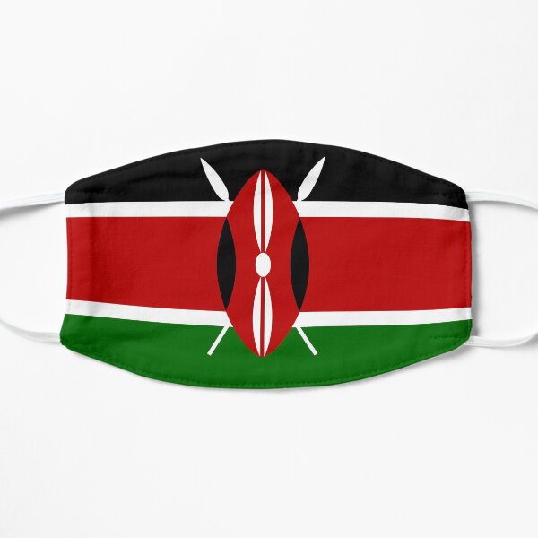 face mask flag of Kenya design pandemia virus Mask