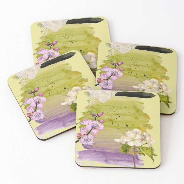 Item preview, Green Tea mixed media collage designed and sold by Lisa Casineau.