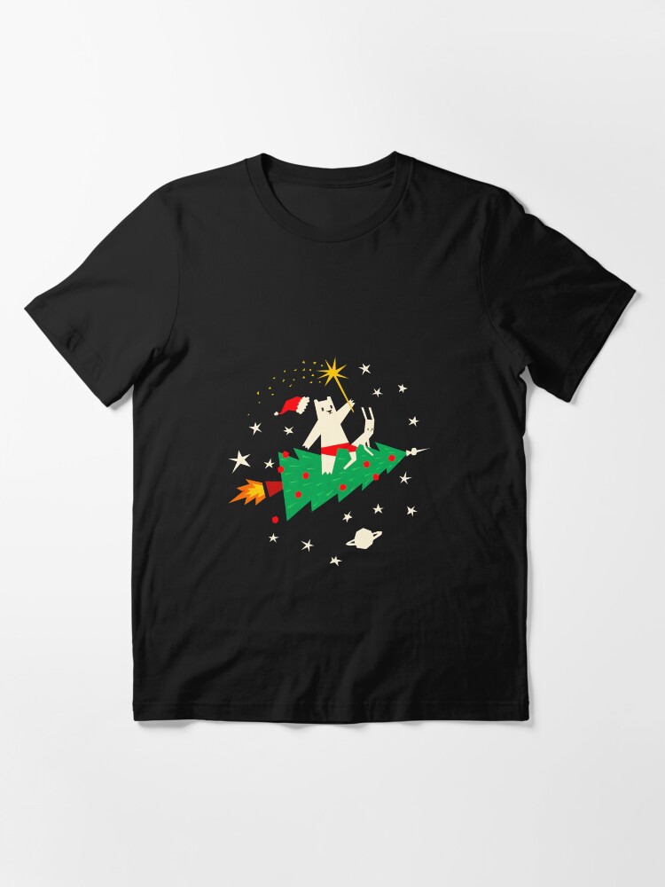 Alternate view of Space Christmas Essential T-Shirt