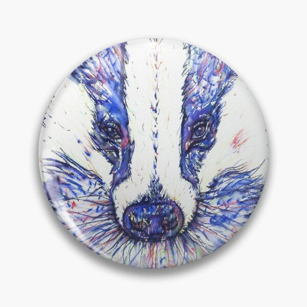 Item preview, BADGER watercolor and ink portrait.1 designed and sold by lautir.