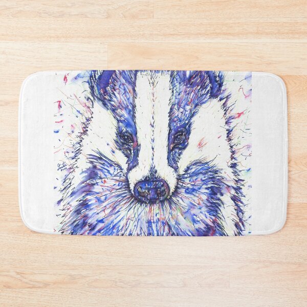 Item preview, BADGER watercolor and ink portrait.1 designed and sold by lautir.