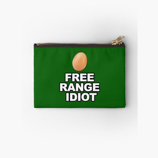Item preview, FREE RANGE IDIOT - Shirt, Stickers and Others (GREEN) designed and sold by ChrisChrossie.