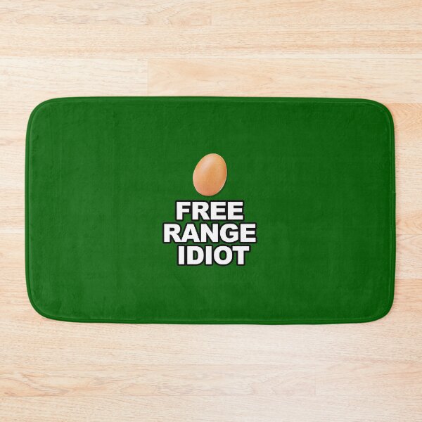 Item preview, FREE RANGE IDIOT - Shirt, Stickers and Others (GREEN) designed and sold by ChrisChrossie.