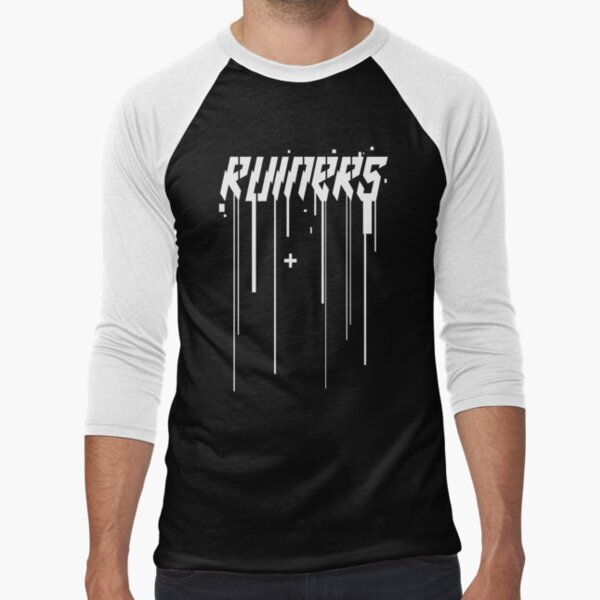 stencil Baseball ¾ Sleeve T-Shirt