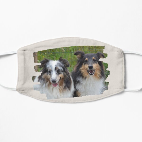 Shelties Smiling Flat Mask