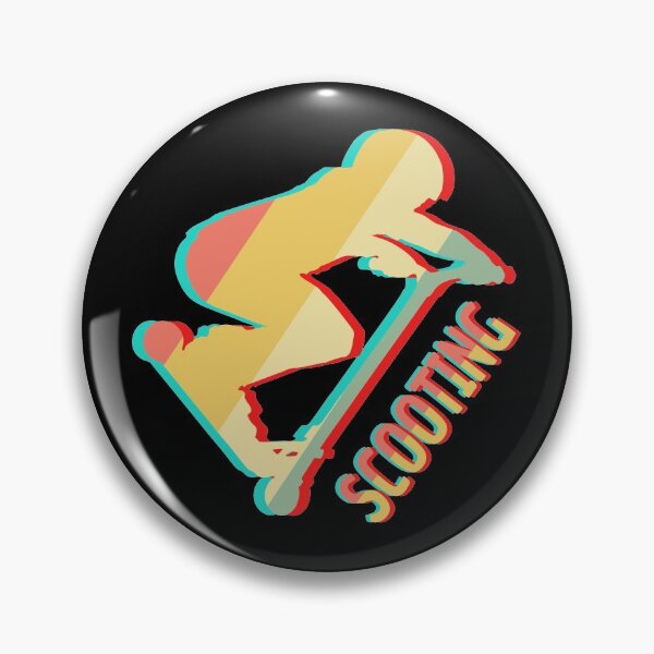 Item preview, Scooting Riding a Scooter Extreme Stunt Kick Vintage Colors  designed and sold by alenaz.