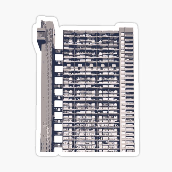 Item preview, London - Trellick Tower minimal designed and sold by ArchiCrumbs.