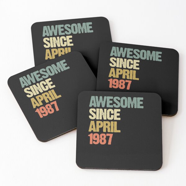 Item preview, Awesome Since April 1987 33rd Birthday Gift designed and sold by vomaria.
